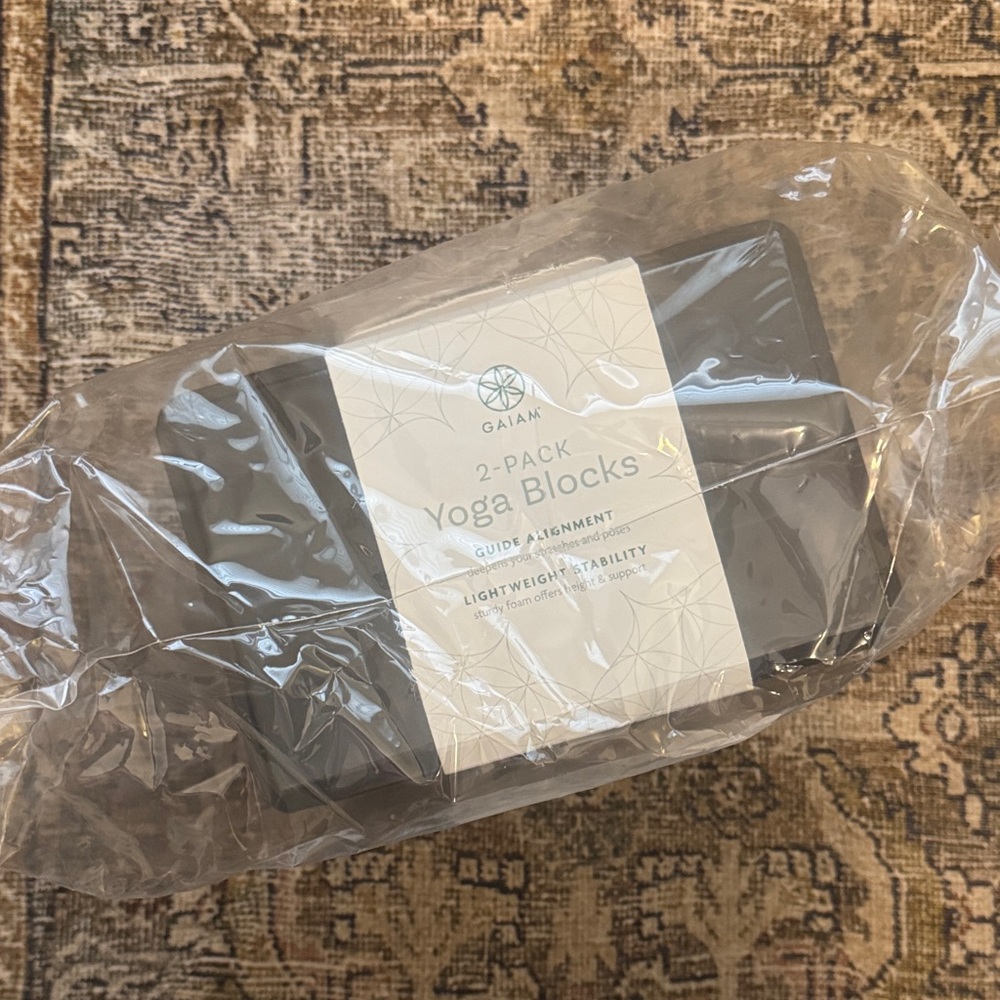 GAIAM Black Yoga Blocks 2-Pack